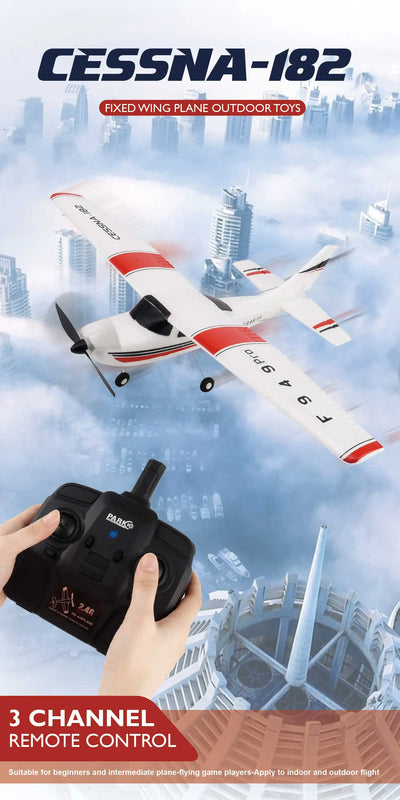 WLtoys F949 2.4G 3D6G 3Ch RC Airplane Fixed Wing Plane Outdoor Toys Drone RTF Upgrade Version Digital Servo F949S With Gyroscope - Smarsty