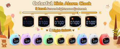 Puppy-Shaped Kids Alarm Clock with Night Light - Smarsty