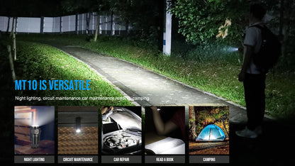 Trustfire MT10 Rechargeable LED EDC Flashlight 1000 Lumens Type USB C Charging Torch Mini 16340 Light MVB Optics with Magnet Lan