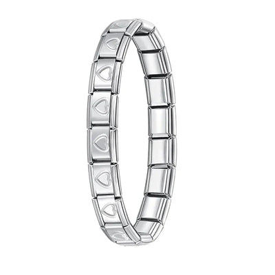 Hapiship Women's Italian Stainless Steel Charm Bracelet - Smarsty