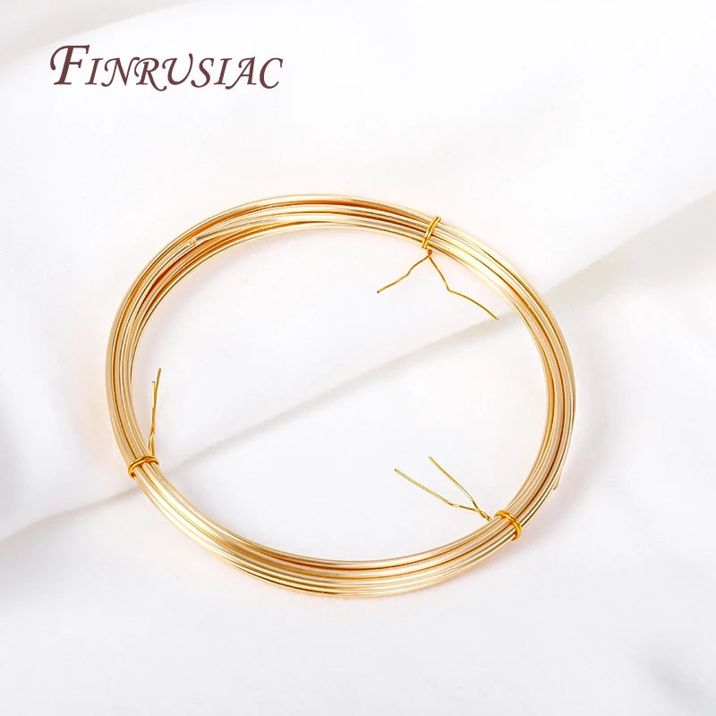 5M 18K Gold Plated Copper Wire For Handmade Jewelry Making - Smarsty