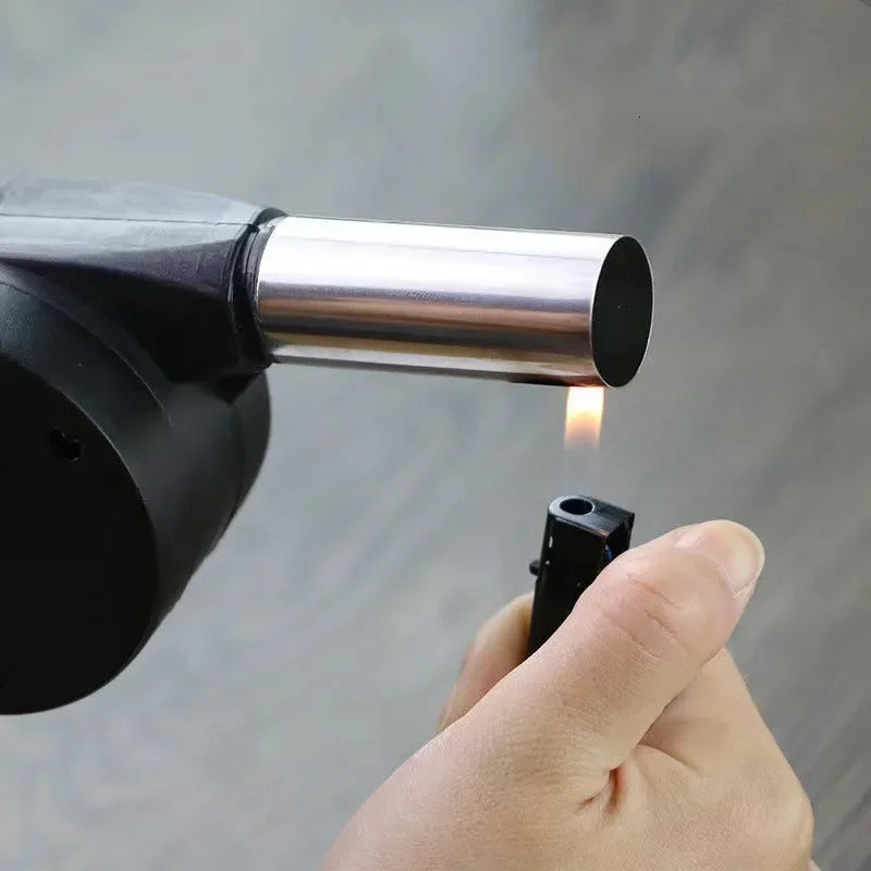 Portable Hand Crank Fan for Easy BBQ Fire Starting - Smarsty