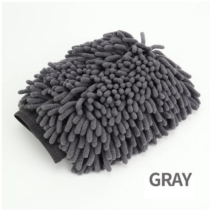 Thickened Chenille Car Wash Gloves Double Sided Plush - Smarsty