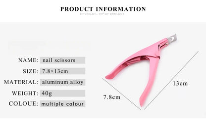 Professional Stainless Steel False Nail Clippers for Precise Trimming - Smarsty