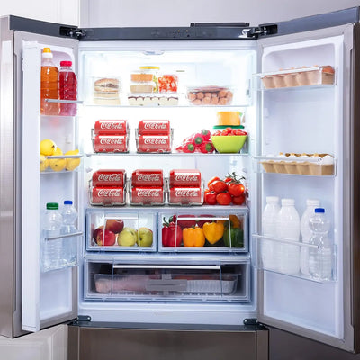 1/2pcs Kitchen Storage Cans, Soda Cans, Storage Cans, Refrigerator Freezer Organizers, Can Dispensers, Kitchen Accessories by Smarsty