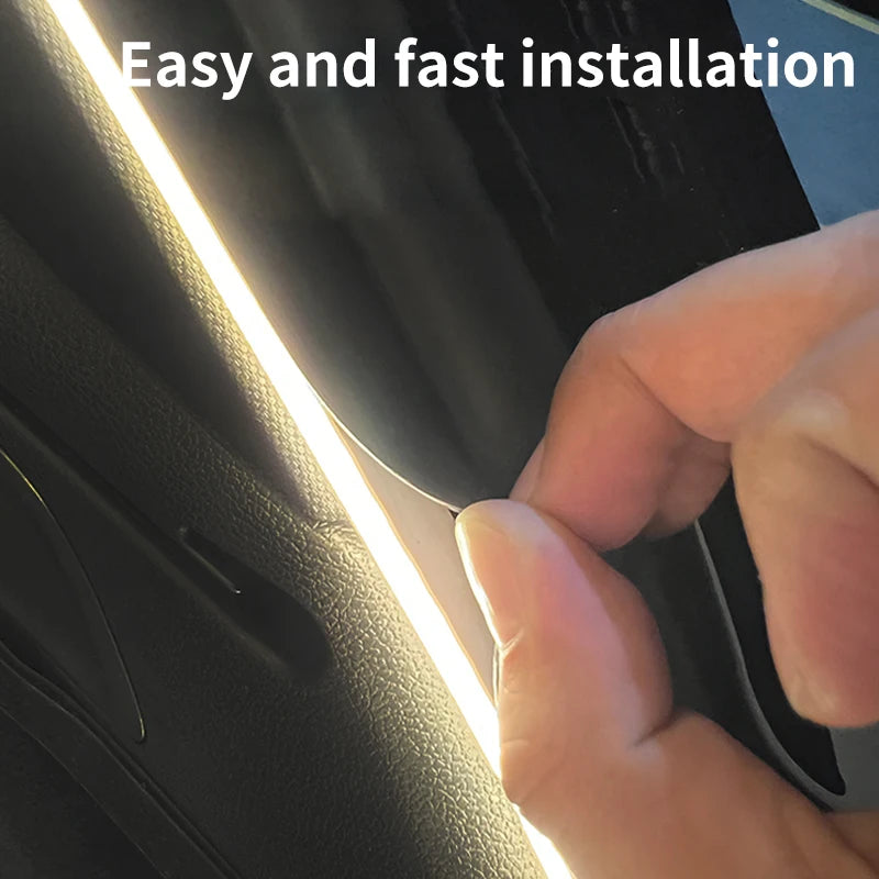 Car high brightness trunk lighting ambient light interior decoration LED wiring free automatic sensing tailgate light strip - Smarsty