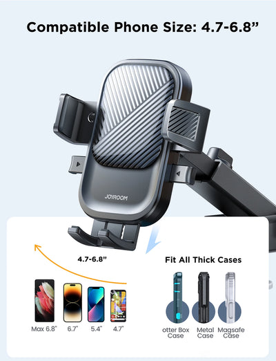 Universal Car Phone Mount With Strong Suction 360 Rotation - Smarsty