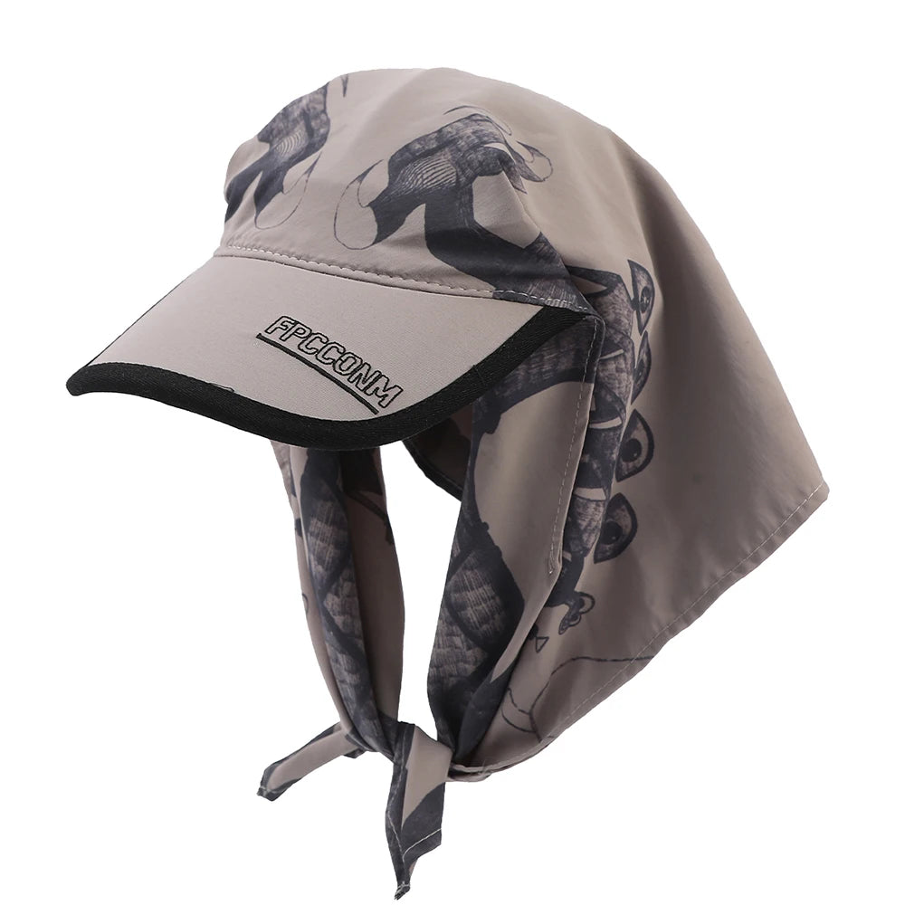 Women Printed Sunscreen Baseball Cap Sun Protection Packable - Smarsty