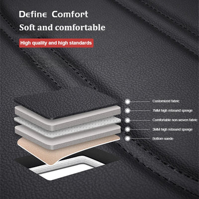 PU Leather Car Seat Cover Four Seasons Universal Fit - Smarsty