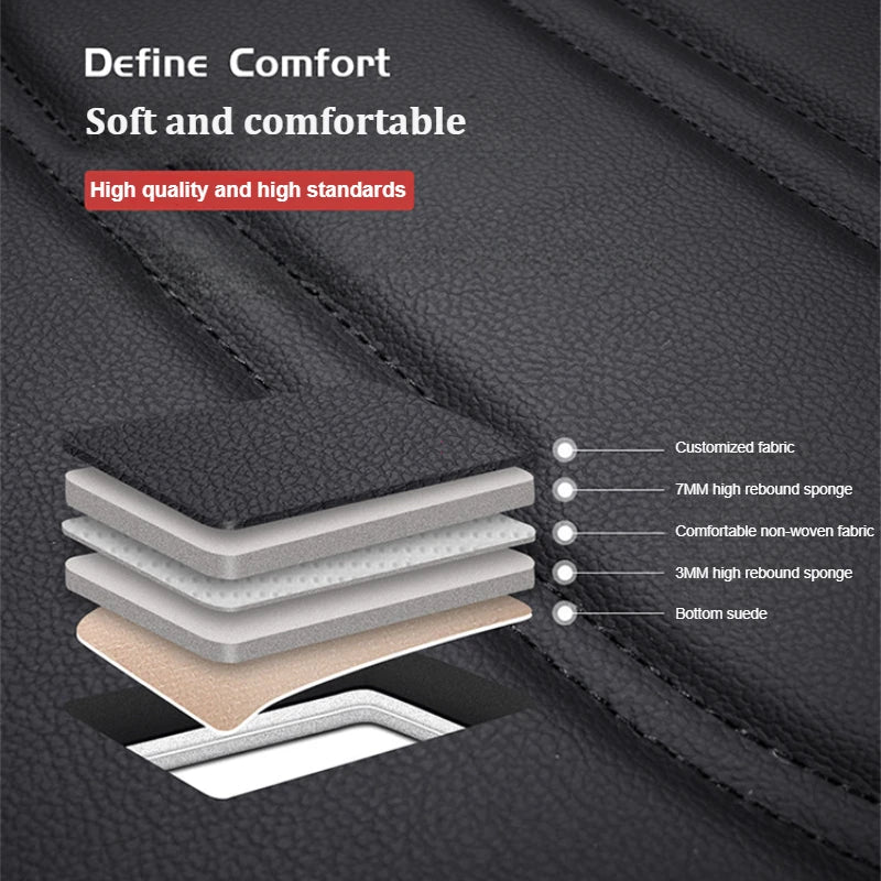 PU Leather Car Seat Cover Four Seasons Universal Fit - Smarsty