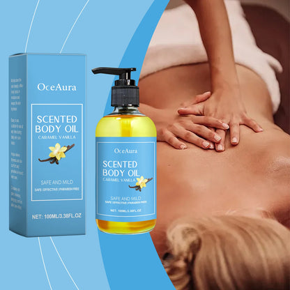 Vanilla Body Massage Oil for Deep Moisturizing and Stress Relief - Smarsty