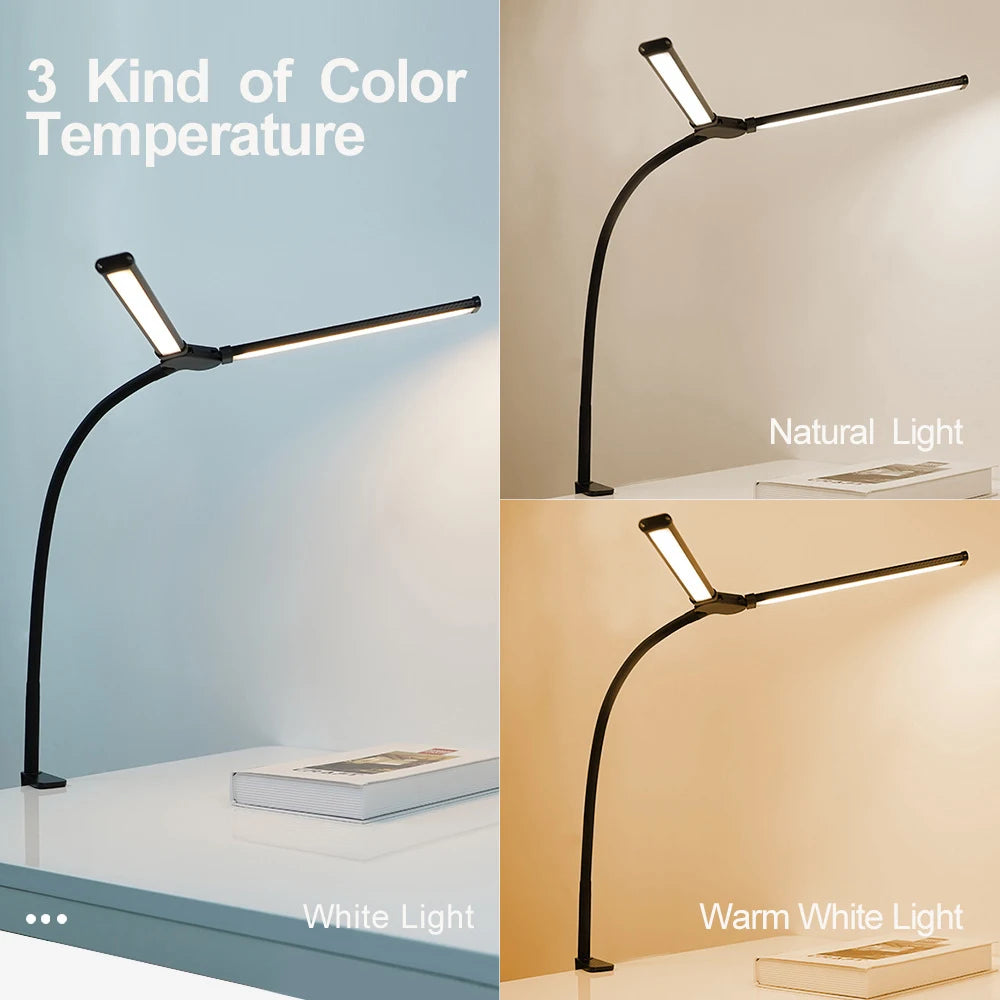 Home Office LED Desk Lamp with Stepless Dimming - Smarsty