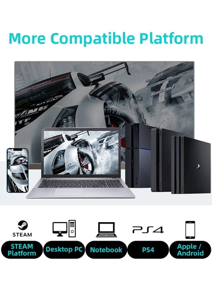 Wireless Bluetooth Game Controller for PS4 with Dual Vibration - Smarsty