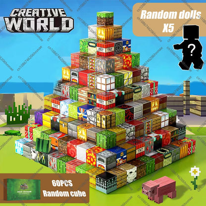 Magnetic Building Blocks Mine World Magnet Cube Set for Boy Girl Kid Age 3+ DIY Model Children STEM Educational Sensory Toy - Smarsty