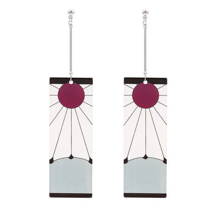 Anime Demon Slayer Acrylic Drop Earrings for Unique Style - Smarsty