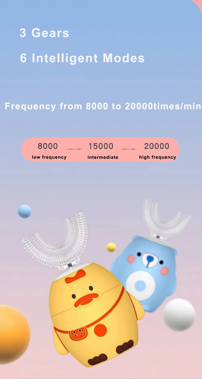 360 Degree Sonic Electric Toothbrush for Kids - Smarsty