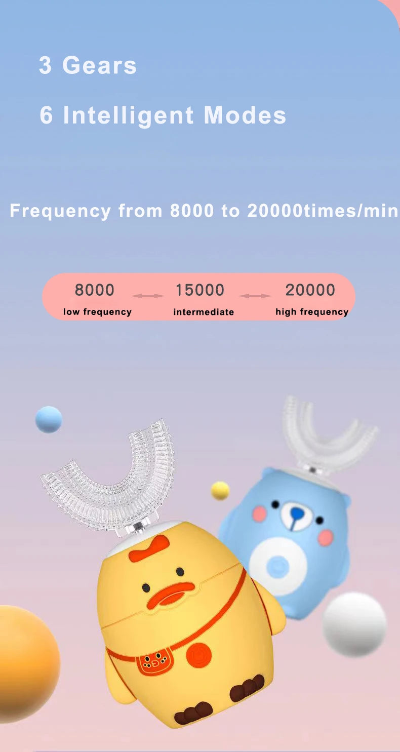 360 Degree Sonic Electric Toothbrush for Kids - Smarsty