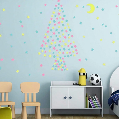 Glow in The Dark Star Wall Stickers for Kids Bedrooms - Smarsty