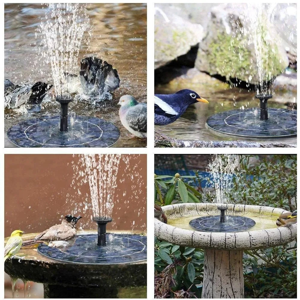 Solar Powered Floating Fountain Pump for Bird Baths and Garden Pools - Smarsty