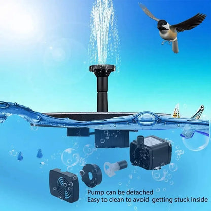 Solar Powered Fountain for Outdoor Garden Decoration - Smarsty
