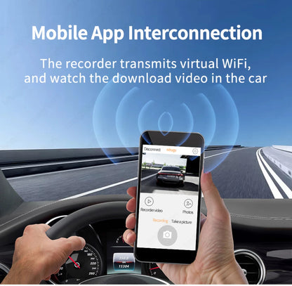 4K Dash Cam with GPS WiFi CarPlay Android Auto Mirror - Smarsty