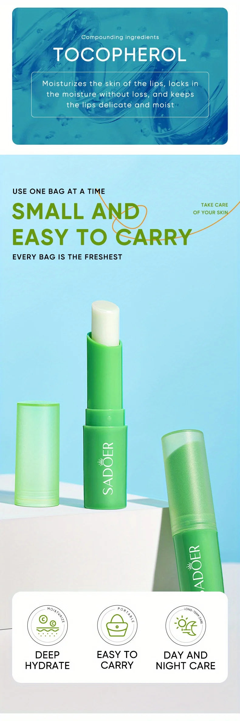 Nourishing Aloe Lip Balm for Hydration and Repair - Smarsty