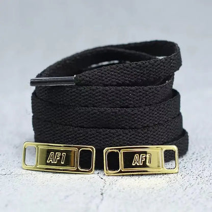 4Pcs AF1 Shoelaces Black White Flat laces and Shoe Decoration Suit Sneaker Shoelace Air Force one Shoes Accessories - Smarsty