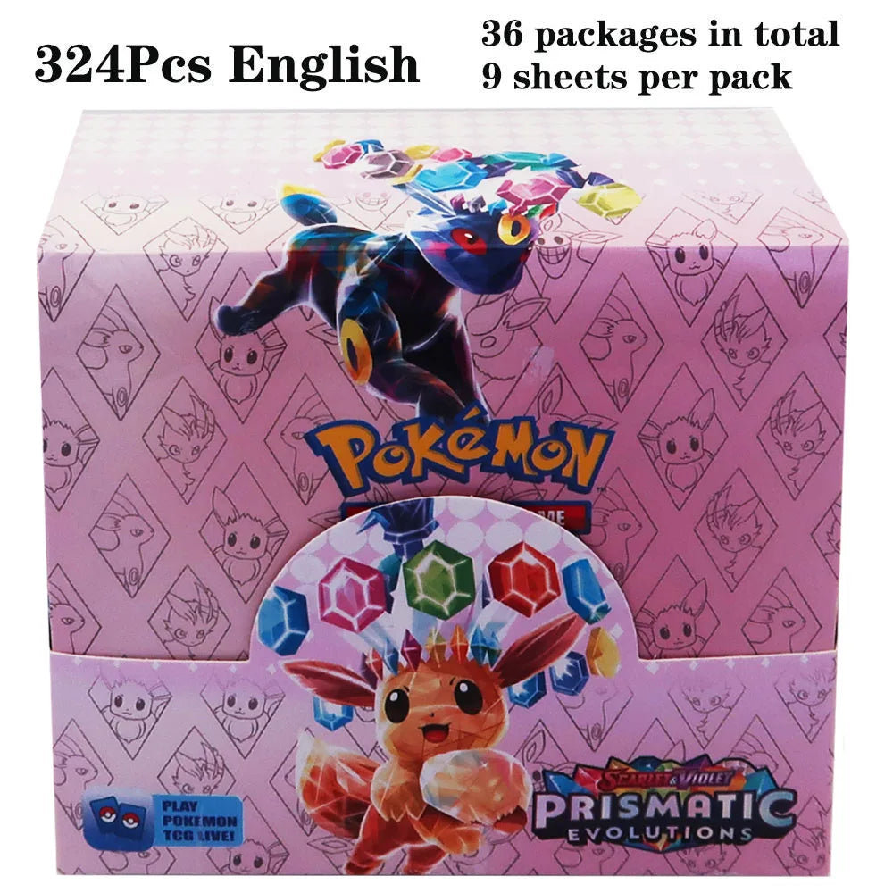 324pcs Pokemon TCG: Sword & Shield-Fusion Strike Booster Display Box (36 Packs) Board Game Card DESTINED RIVALS Stellar Crown - Smarsty