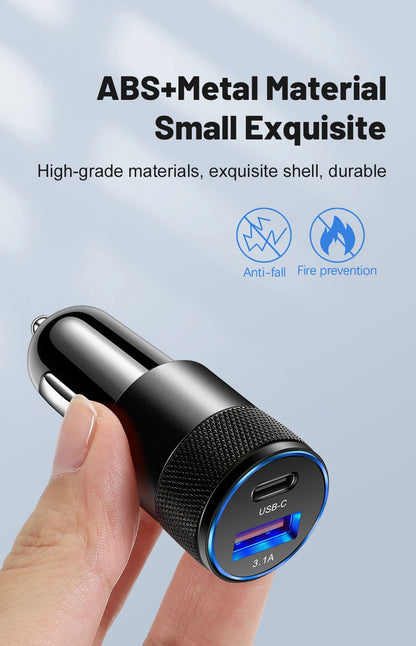 USB Type C Car Charger With Fast Charging For Phones - Smarsty