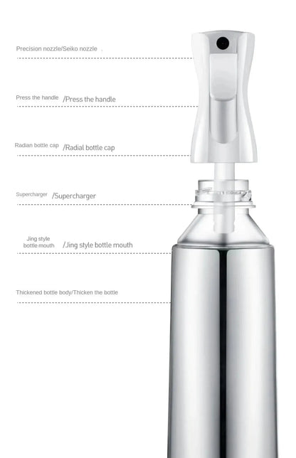 Refillable Continuous Mist Hair Spray Bottle - Smarsty