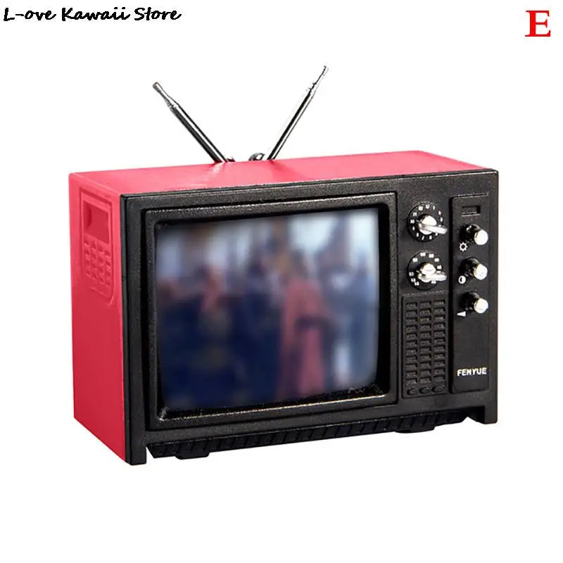 Miniature Dollhouse Furniture Set For Dolls House Mini Toy Kit Accessories TV Kitchen Home Fridge Kids Pretend Play Diy Figurine by Smarsty