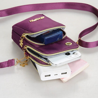 Womens Crossbody Phone Bag Mini Bag With Zipper Everyday Use - Smarsty