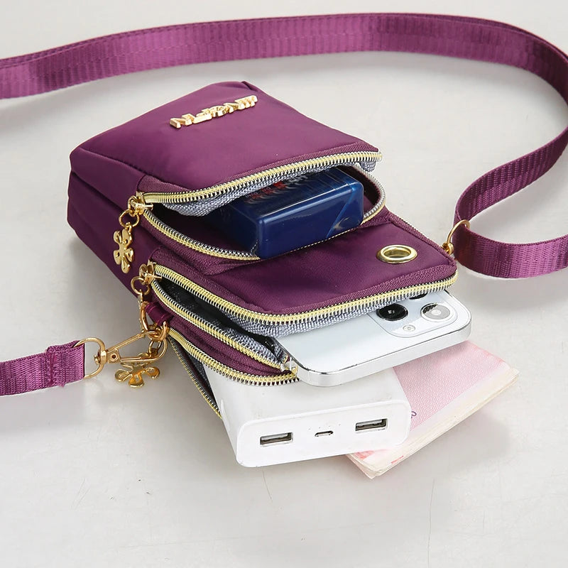 Womens Crossbody Phone Bag Mini Bag With Zipper Everyday Use - Smarsty