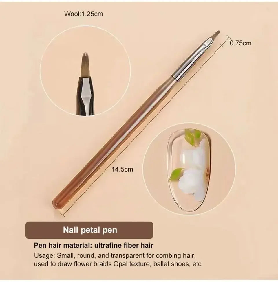 9PCS UV Gel Nail Brush Set for Creative Nail Art - Smarsty
