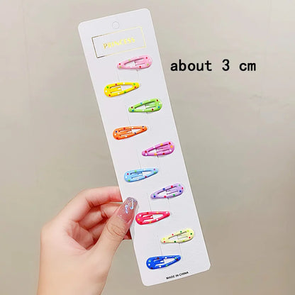 Cute Colorful Star Hair Clips Set for Girls - Smarsty