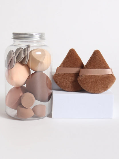 12Pcs Latex-Free Makeup Sponge Set for Flawless Application - Smarsty