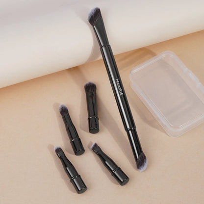 MAANGE Double Ended Makeup Brush Set for Travel and Contour - Smarsty