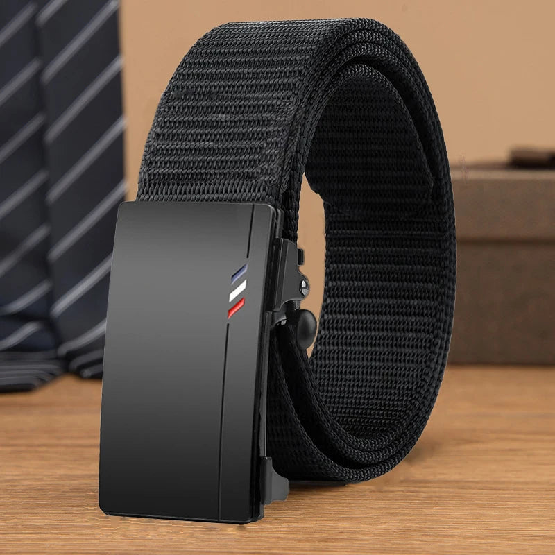 Casual Men's Nylon Belt Breathable Automatic Buckle - Smarsty