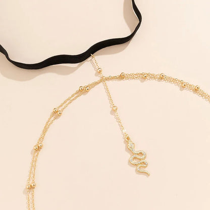 Women’s Snake Pendant Thigh Chain with Beach Style - Smarsty