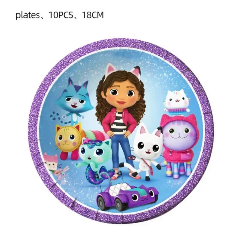 Disney Gabby's Dollhouse Birthday Party Tableware Set - Smarsty