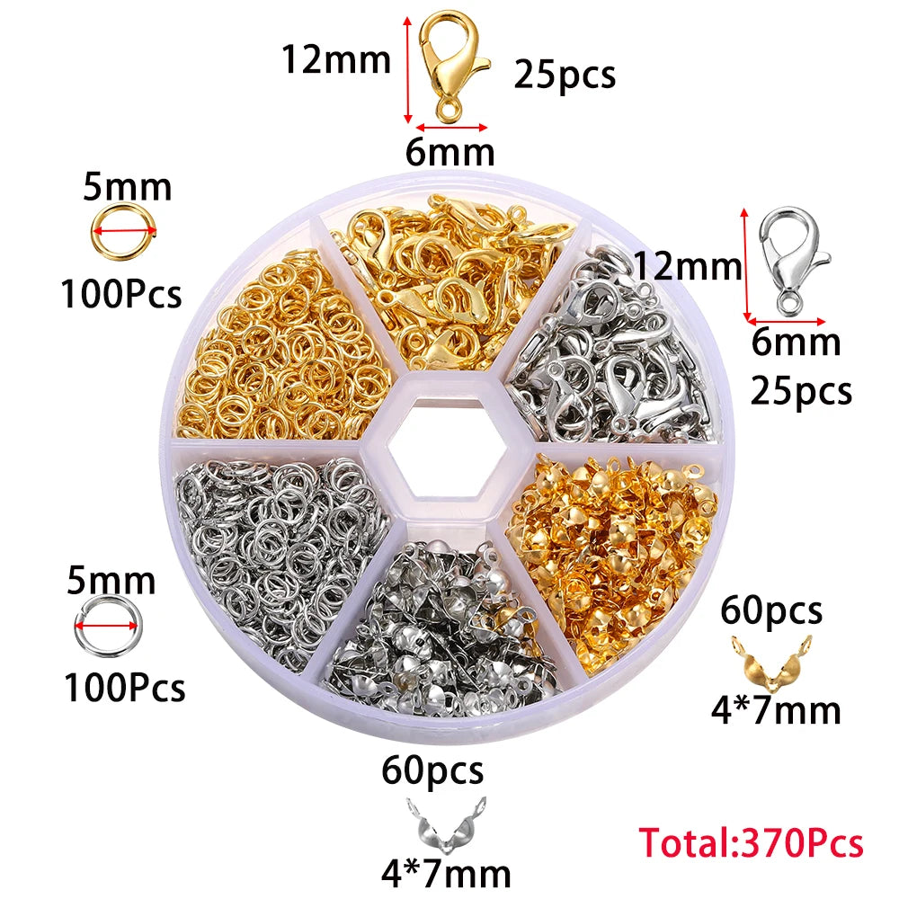 Alloy Jewelry Findings Set with Clasps and Hooks - Smarsty