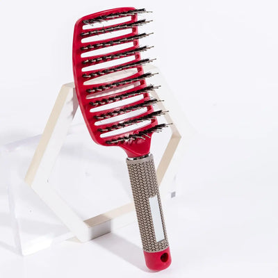 Boar Bristle Hair Brush for Scalp Massage and Detangling - Smarsty