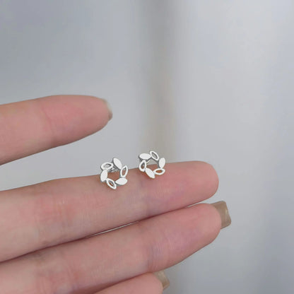 Hypoallergenic Heart Stud Earrings Minimalist Daily Wear - Smarsty