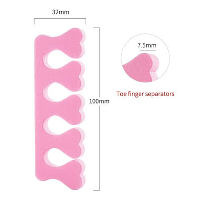 Soft Sponge Nail Art Toe Separators for Perfect Pedicures - Smarsty