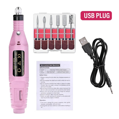 Electric Nail Drill Set for Professional Manicure and Gel Removal - Smarsty
