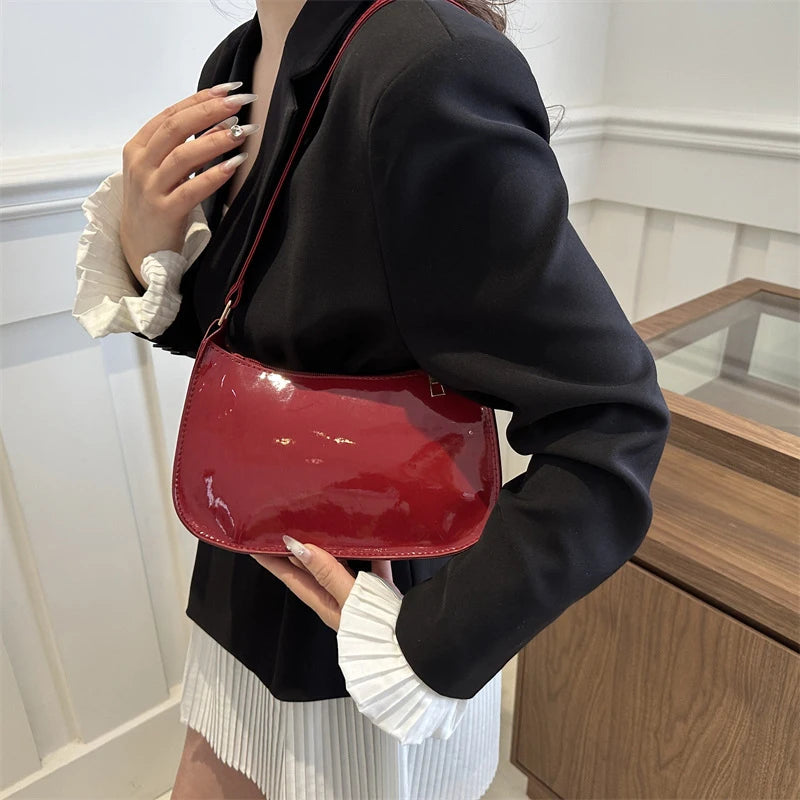 PU Leather Shoulder Bag For Women Retro Fashion Casual - Smarsty