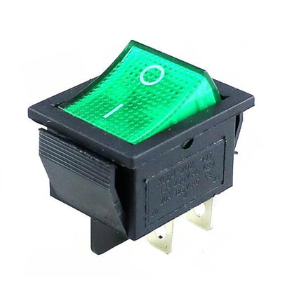 10/5PCS ON/OFF Round Rocker Switch Toggle Switch 2-pin SPST 12V 24V Auto Boat Marine Toggle Rocker Switch Push Button Accessory