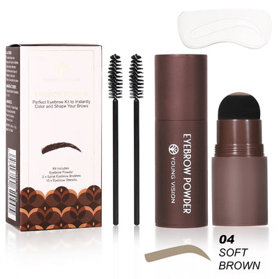 Eyebrow Stamp Stencil Kit for Long-Lasting Waterproof Makeup - Smarsty