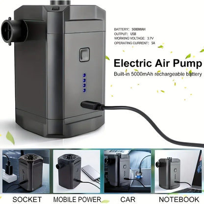 Portable Battery Powered Air Pump For Inflatables Outdoors - Smarsty