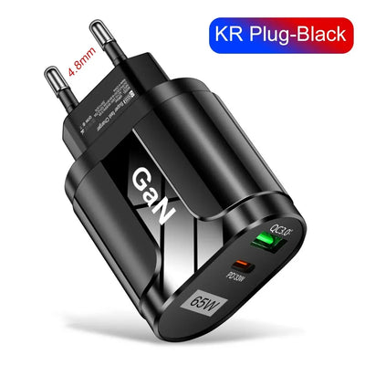 GaN 65W USB C Charger PD Ultra FastCharge For Phones - Smarsty